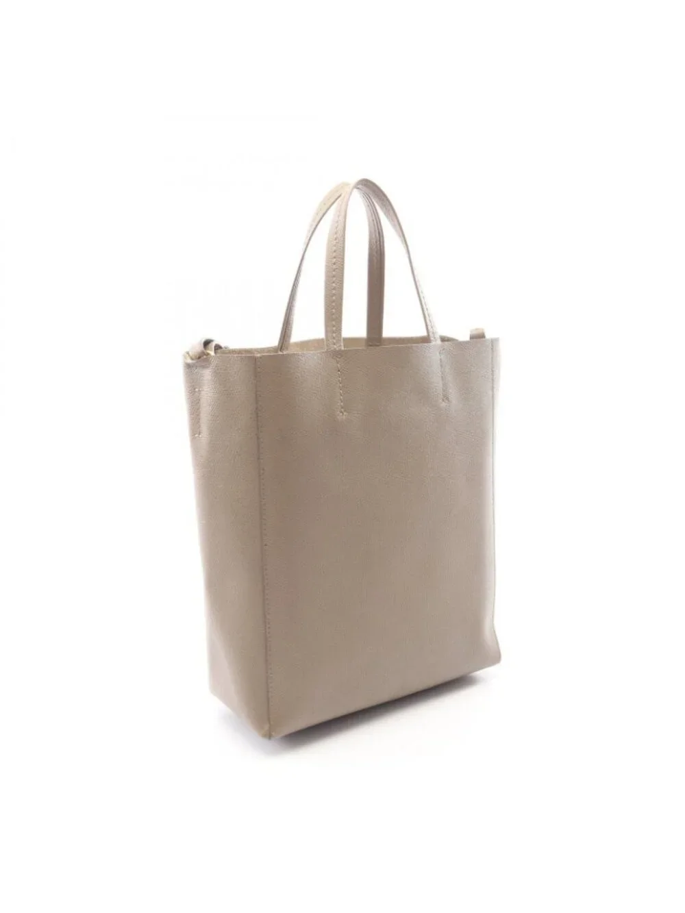 Celine Tote Vertical Small Cover 2-Way Gray Leather